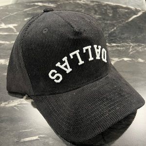 Limited Release Black Corduroy Upside Down Dallas Hat
